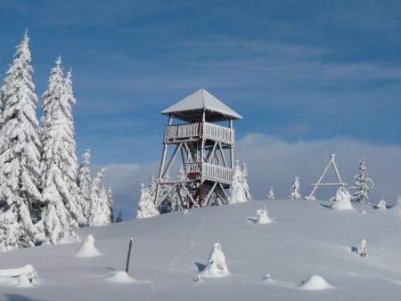 stolp na Turnovki pozimi
